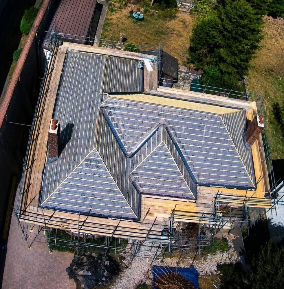Roofing progress