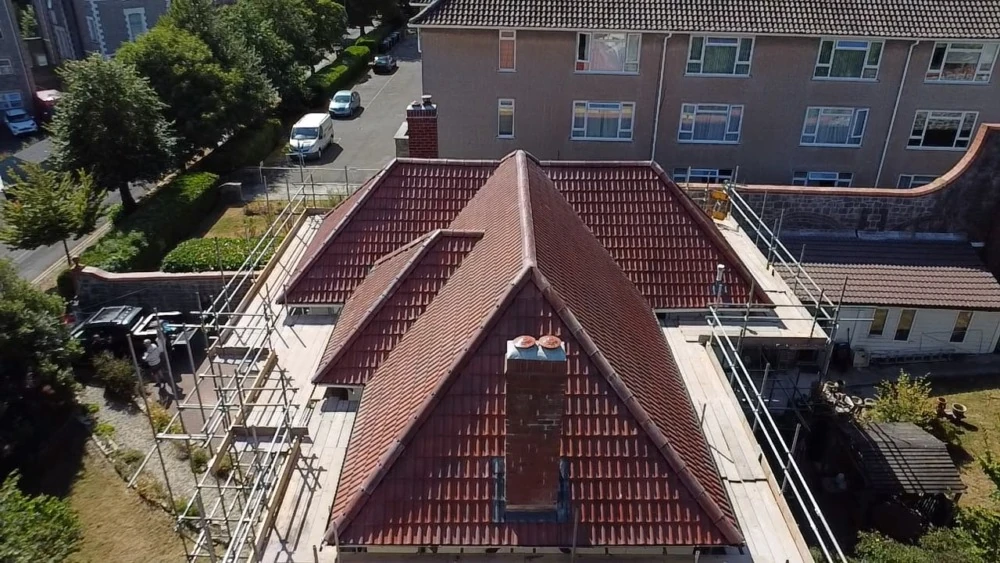 Finished roofing project